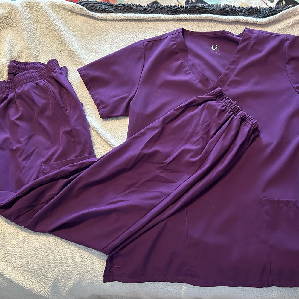 Women's Purple Scrub jogger set